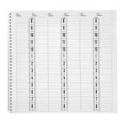 Deluxe Salon Appointment Book - 6 Column Flower AB116 20128