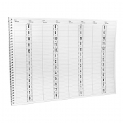 Deluxe Salon Appointment Book - 8 Column Flower AB118