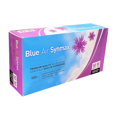 Blue Air Synmax Premium Quality Blue Gloves 100pcs Medium