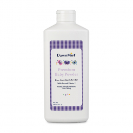Dukal Dawn Mist Pure Corn Starch Baby Powder 14 oz. BPC14