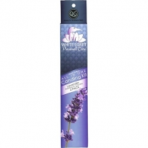 White Egret Lavender Therap. Candles 1/2",4PK  LAV4PK #03285