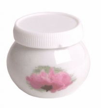 Porcelain Liquid Jar with air - Flower Design -  LC201AD