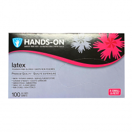 Hands On Latex PF MedicalExam Glove 100PK - XSmall 00200