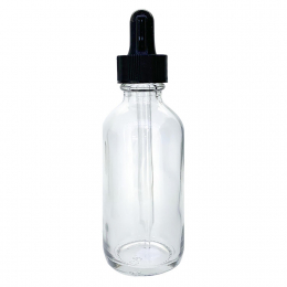 Glass Dropper Bottles 2 oz - Clear 4310C