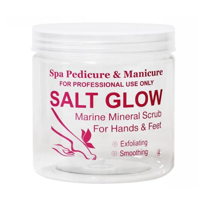 Berkeley Printed PET Jar W/Lid 16 oz SALT GLOW BJ212-04