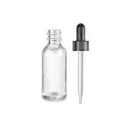 Glass Dropper Bottles 0.5 oz - Clear 43080