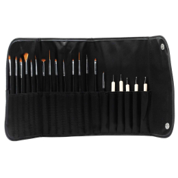 Cuccio Nail Art Brush Set 20pcs CPBR9008 17004