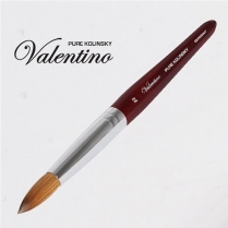 Valentino Kolinsky Red Cherry Wood Chrome Brush 22 NB32222