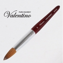 Valentino Kolinsky Acrylic Brush Cherry Wood/ChromeFerrule24