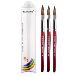 100% Kolinsky Sable Hair Acrylic & UV GeL Brush Set 50950