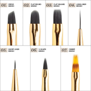 Apr&eacute;s Art Brush Set - 7pcs With Holder AP-5BRS 19951
