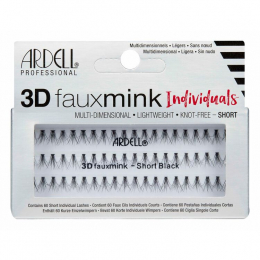 Ardell 3D Fauxmink Individual Lashes - Short Black 51816