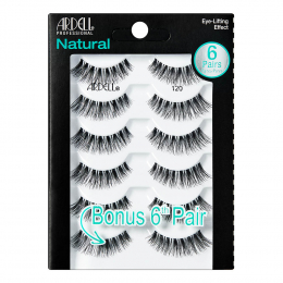 Ardell Natural Lashes 6 Pairs -  120 Black 67418