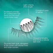 Ardell Natural Lashes 5 Pairs -  110 Black 68981