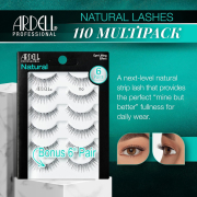 Ardell Natural Lashes 5 Pairs -  110 Black 68981