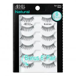 Ardell Natural Lashes 6 Pairs -  Babies Black 68982