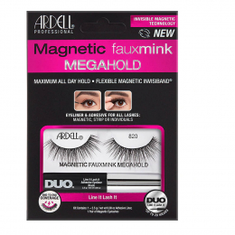 Ardell Magnetic Fauxmink MegaHold W/Duo Kit- 820 Black 76994