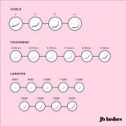 JB C-Curl Ultra Light Flat Matte Lashes 0.15 x9mm JBFMC1509
