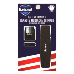 Barbasol Battery Beard Mustache Trimmer CBT1-3010-BLK 84217