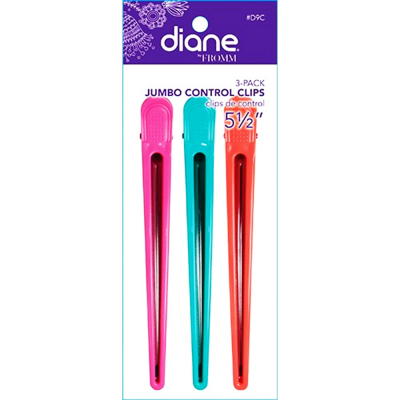 Diane By Fromm Jumbo Control Clips 5 1/2" 3-Pack #D9C