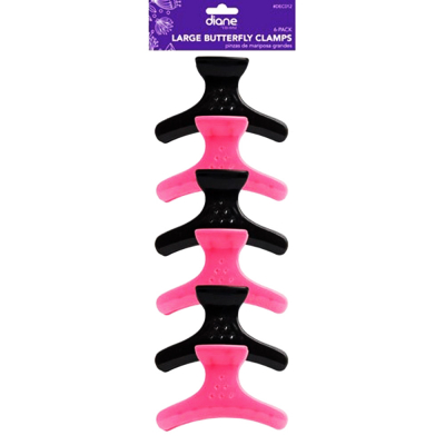 Diane By Fromm Large Butterfly Clamps 6-Pack #DEC012
