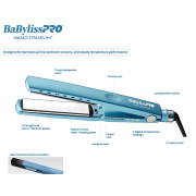 BaBylissPRO Nano Titanium Ionic Flat Iron 1&frac14;" BNT9091TXLC