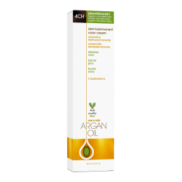 Argan Oil Demi-permanent Color Cream 4CH Med Chocolate Brown