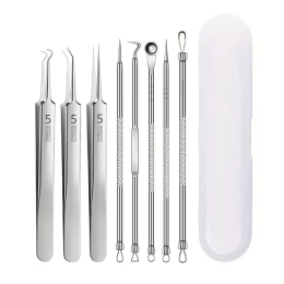 8Pcs Stainless Steel Blackhead Removal Tool Set 30320