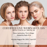 Certified Live Webinar Class Refectocil & Caronlab