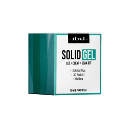 Ibd Soak Off LED Solid Gel Adhesive Clear 0.5 fl oz 37527