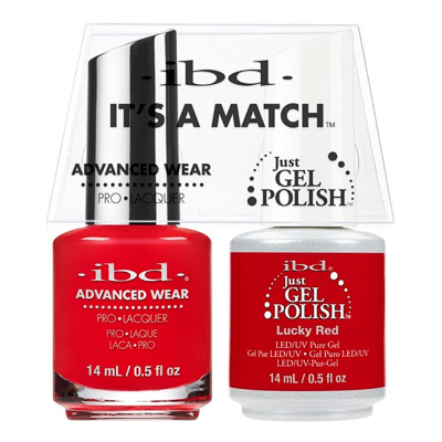 IBD Just Gel Polish It's A Match - Lucky Red #65514
