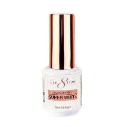 Cre8tion Soak Off Gel Super White 0.5 oz 09602