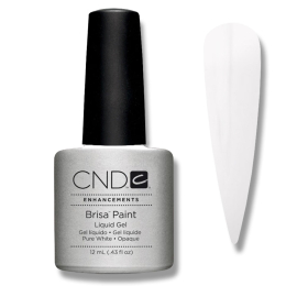 CND Brisa Paint Liquid Gel Pure White Opaque 0.43 oz 08055