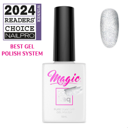 Magic Gel Polish MLaq 15 ml - Silver Cat Eye #374