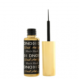 DND Nail Art Gel 0.25 fl oz/9 ml - Black Black DND01