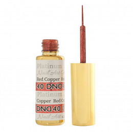 DND Nail Art Gel 0.25 fl oz/9 ml - Platinum Red Copper DND40