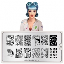 MoYou Nail Art Plate Collection Artist 02 #MPART02