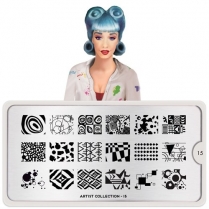 MoYou Nail Art Plate Collection Artist 15 #MPART15