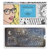 MoYou Nail Art Plate Collection Comics Girl 05 #MPCOM05