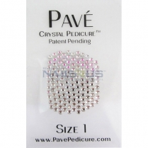 Pave Crystal Pedicure Mini Kit, 8pcs -  Crystal