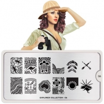 MoYou Nail Art Plate Collection Explorer 06  #MPEXP06