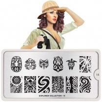 MoYou Nail Art Plate Collection Explorer 15  #MPEXP15