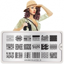 MoYou Nail Art Plate Collection Explorer 25  #MPEXP25