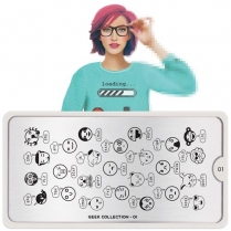 MoYou Nail Art Plate Collection Geek 01  #MPGEE01