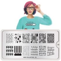 MoYou Nail Art Plate Collection Geek 05  #MPGEE05