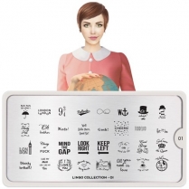 MoYou Nail Art Plate Collection Lingo 01 #MPLIN01