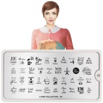 MoYou Nail Art Plate Collection Lingo 03 #MPLIN03