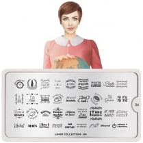 MoYou Nail Art Plate Collection Lingo 04 #MPLIN04