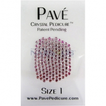 Pave Crystal Pedicure Mini Kit, 8pcs -  Light Amethyst