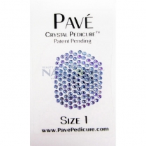 Pave Crystal Pedicure Mini Kit, 8pcs -  Light Sapphire